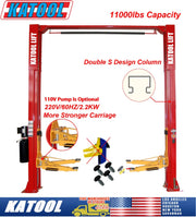 Katool KT-M110 Two Post Clear-floor Vehicle Lift 11,000lbs