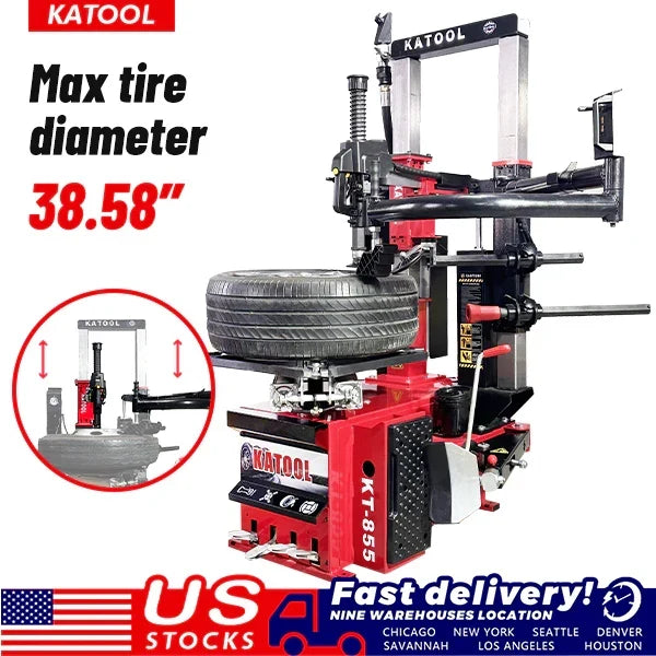 KATOOL Tire Changer KT-T855 Vertical Tire Press changer Wheel Changer Machine