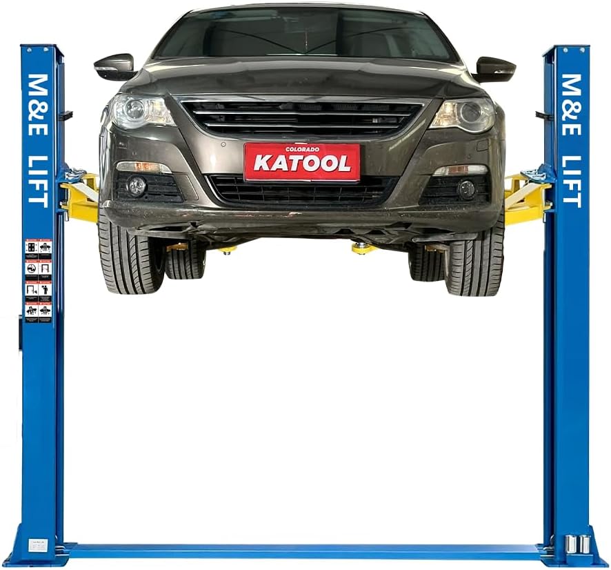 KATOOL ME-H110YS 2 Post Lift 11000LBS (5 Ton) Capacity, 110V or 220V Hydraulic Auto Truck Hoist, 74.8" Max Height for Garage, Workshop, Auto Repair (220V)