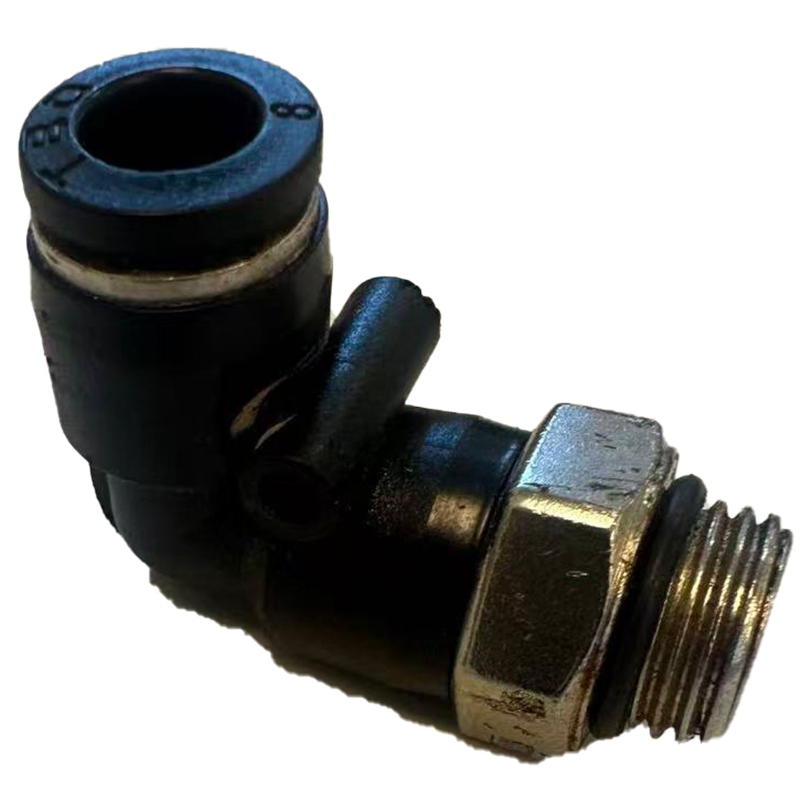 8mm OD Tube to 13mm M Thread Pneumatic Elbow Connector Quick Fitting