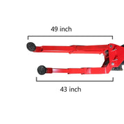 KATOOL KT-AS110D 11,000lb 2-Post Asymmetrical Clearfloor Lift Single Release