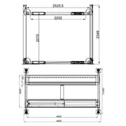 Katool 4H950 9,500lbs Heavy Duty 4 Post Parking Car lift