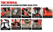 KATOOL KT-1030P Mini Tire Changer Machine 10-21 Inch for Road Rescue