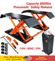 KATOOL AK-X80 Mid-Rise Scissor Lift – 8,000 lbs Capacity,Pneumatic Mobile & Fixed Mount Option