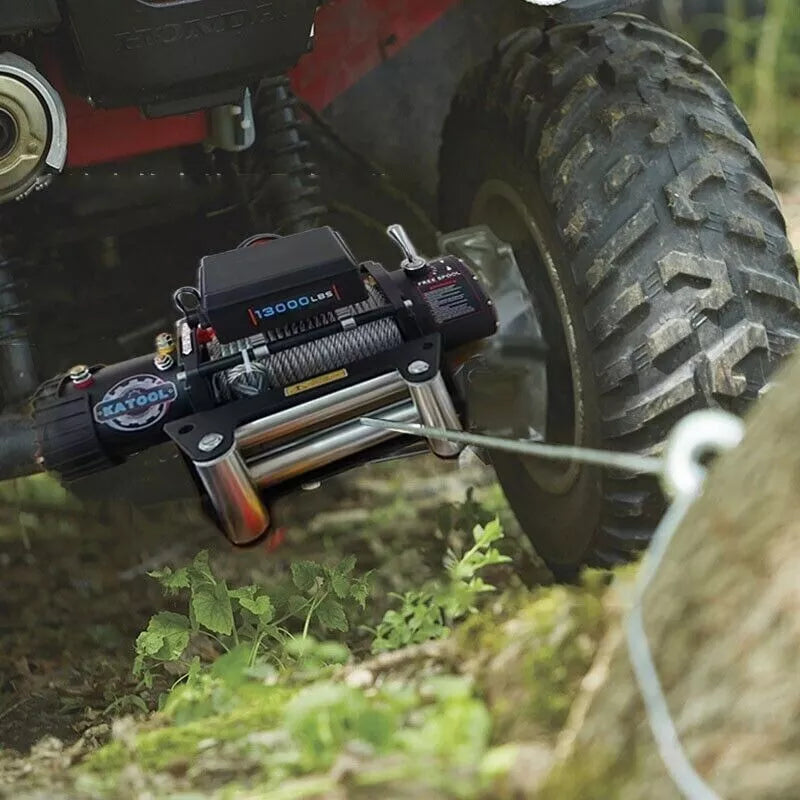 KATOOL Electric Winch 12V 13000Lbs Towing Truck Trailer Steel Cable Off-Road 4WD