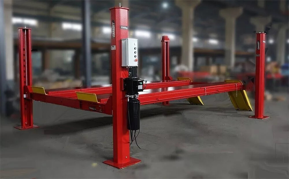 KATOOL KT-4H150 Heavy Duty 4-Post Alignment Lift 15,000lbs. Rolling Jack Included