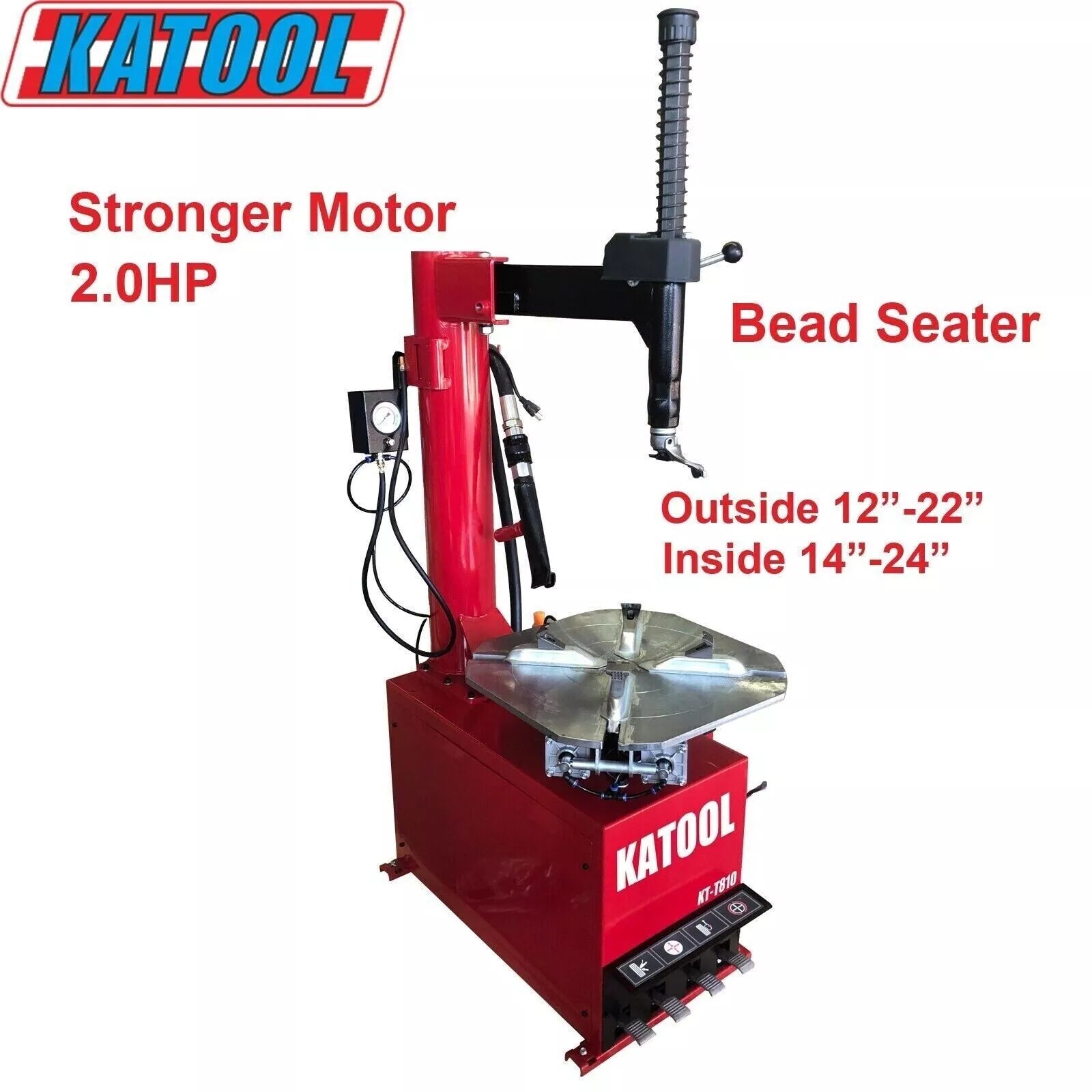 KATOOL KT-T810/KT-B700 Tire Changer & Wheel Balancer Combo 2.0HP Motor