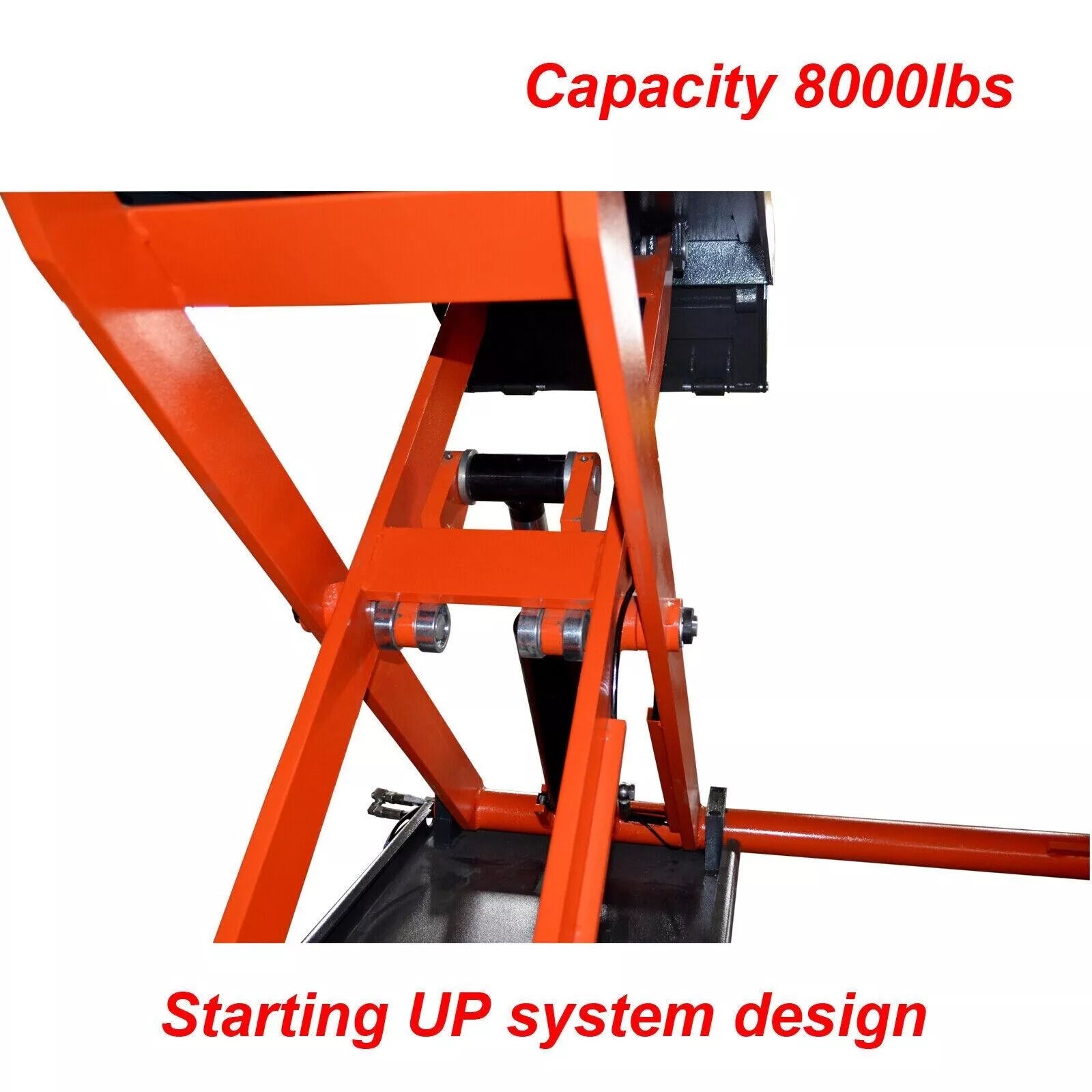 KATOOL AK-X80 Mid-Rise Scissor Lift – 8,000 lbs Capacity,Pneumatic Mobile & Fixed Mount Option