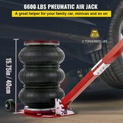 KATOOL Triple Bag Air Jack 3 Ton Pneumatic Jack Car Lift Compressed
