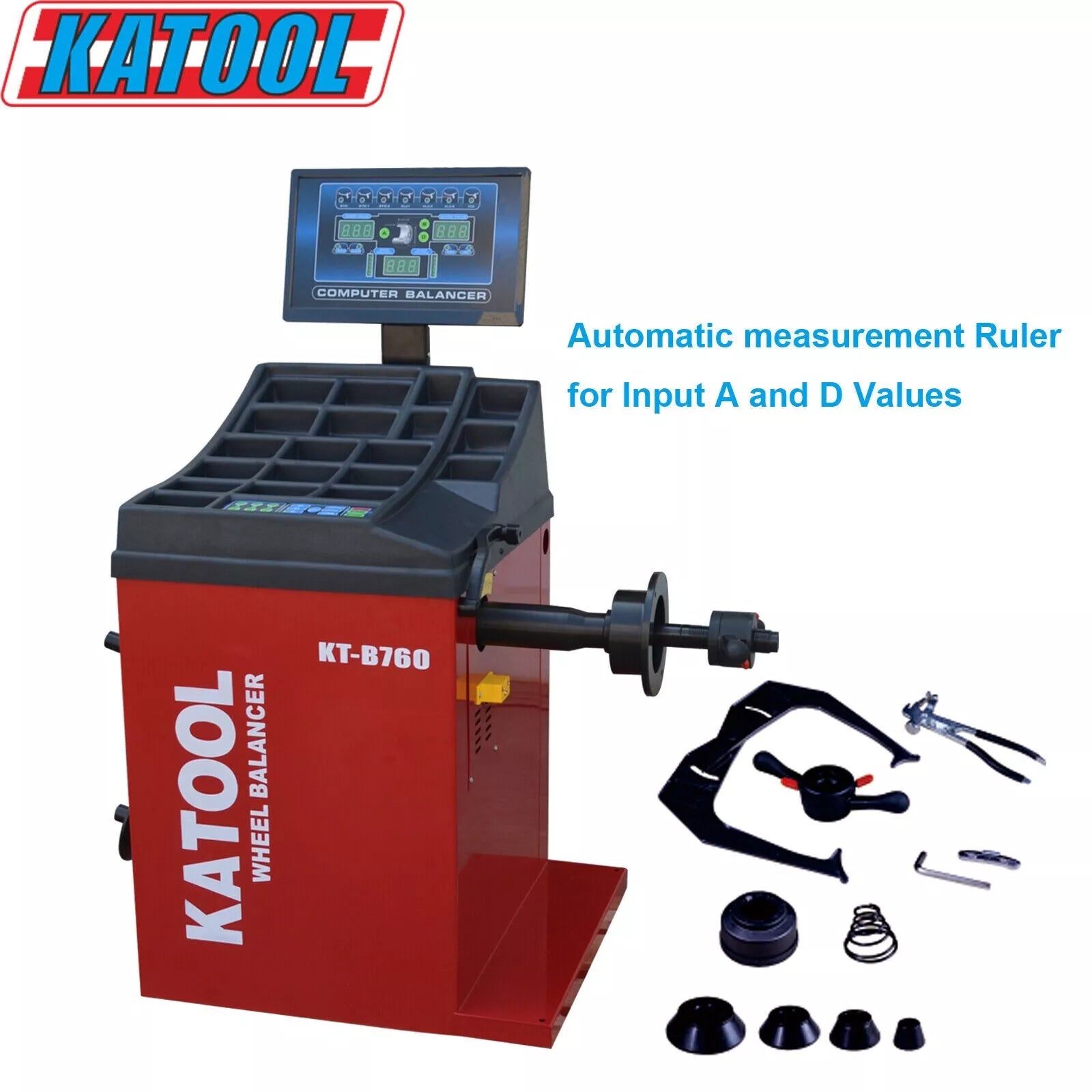 KATOOL Vertical Tire Changer KT-855 and Wheel Balancer KT-B760 Tires Machine