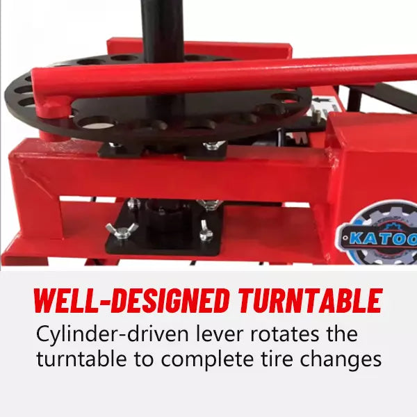 KATOOL KT2002 Mini Tire Changer Machine 39 Inch Air Bead Breaker No Anchor Portability Fit for Road Rescue, Mobile Car Repair