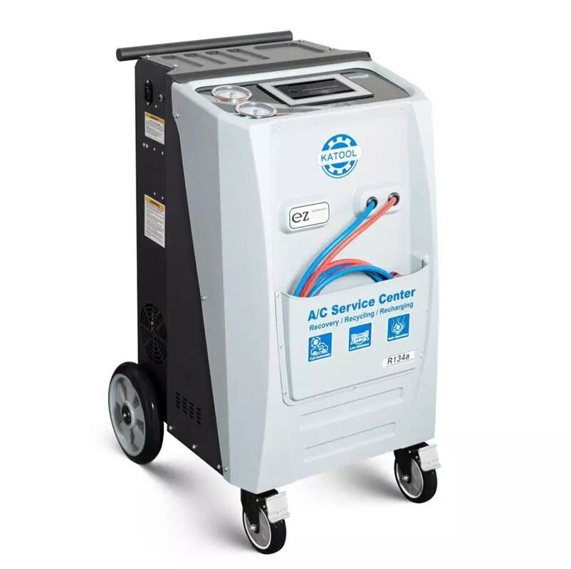 KATOOL AC1800 Fully Automatic R-134A A/C Recovery, Recycle & Recharge Machine – Dual Tank HVAC Unit